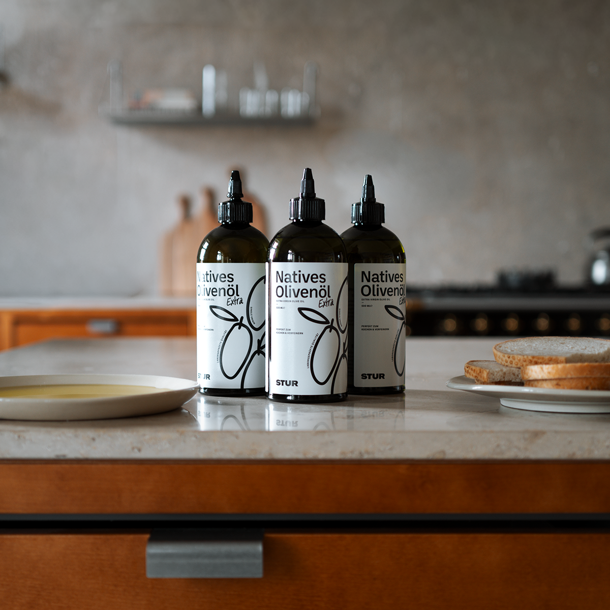 Olivenöl Trio - 3x Olivenöl nativ extra (500 ml)