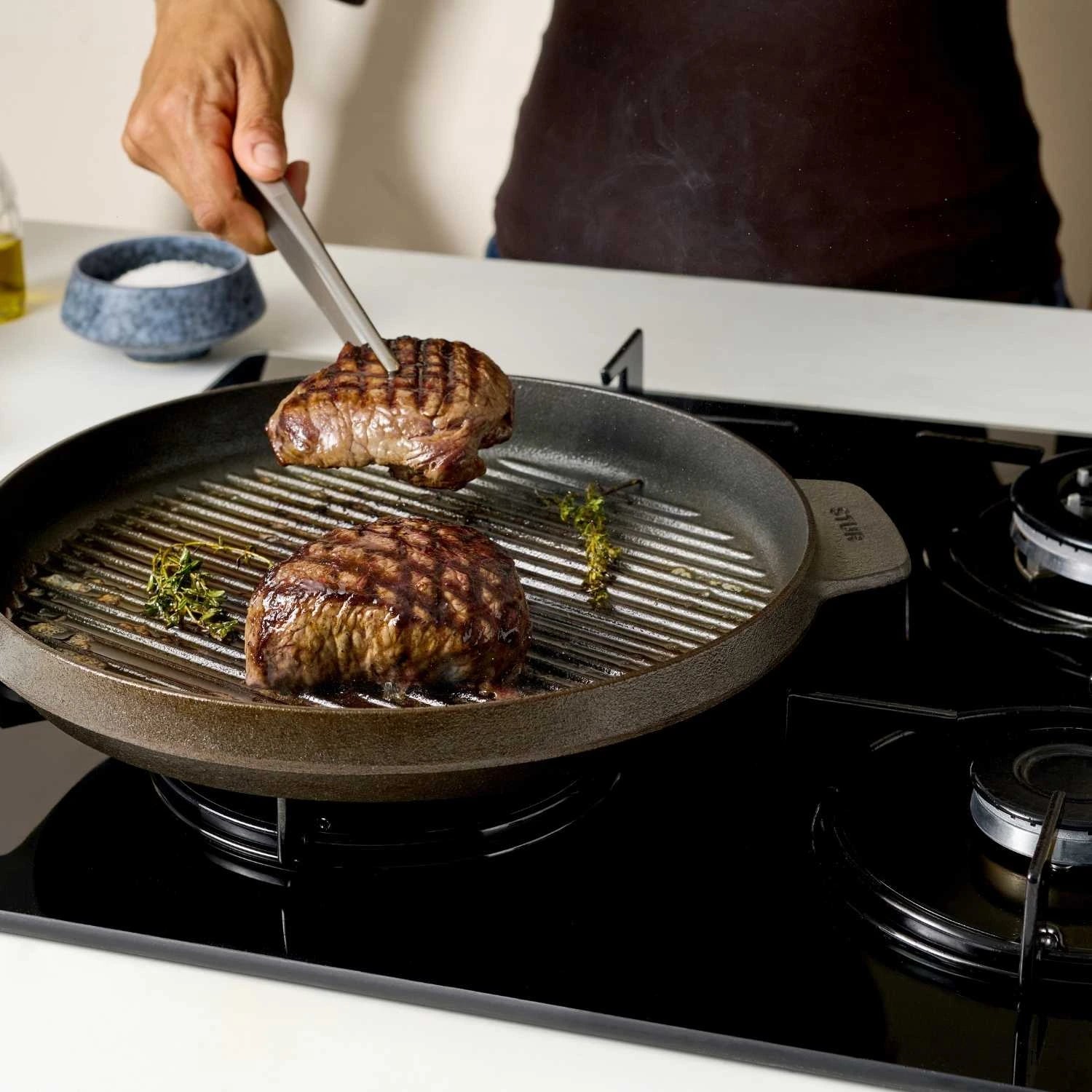 Grillpfanne Gusseisen 28 cm