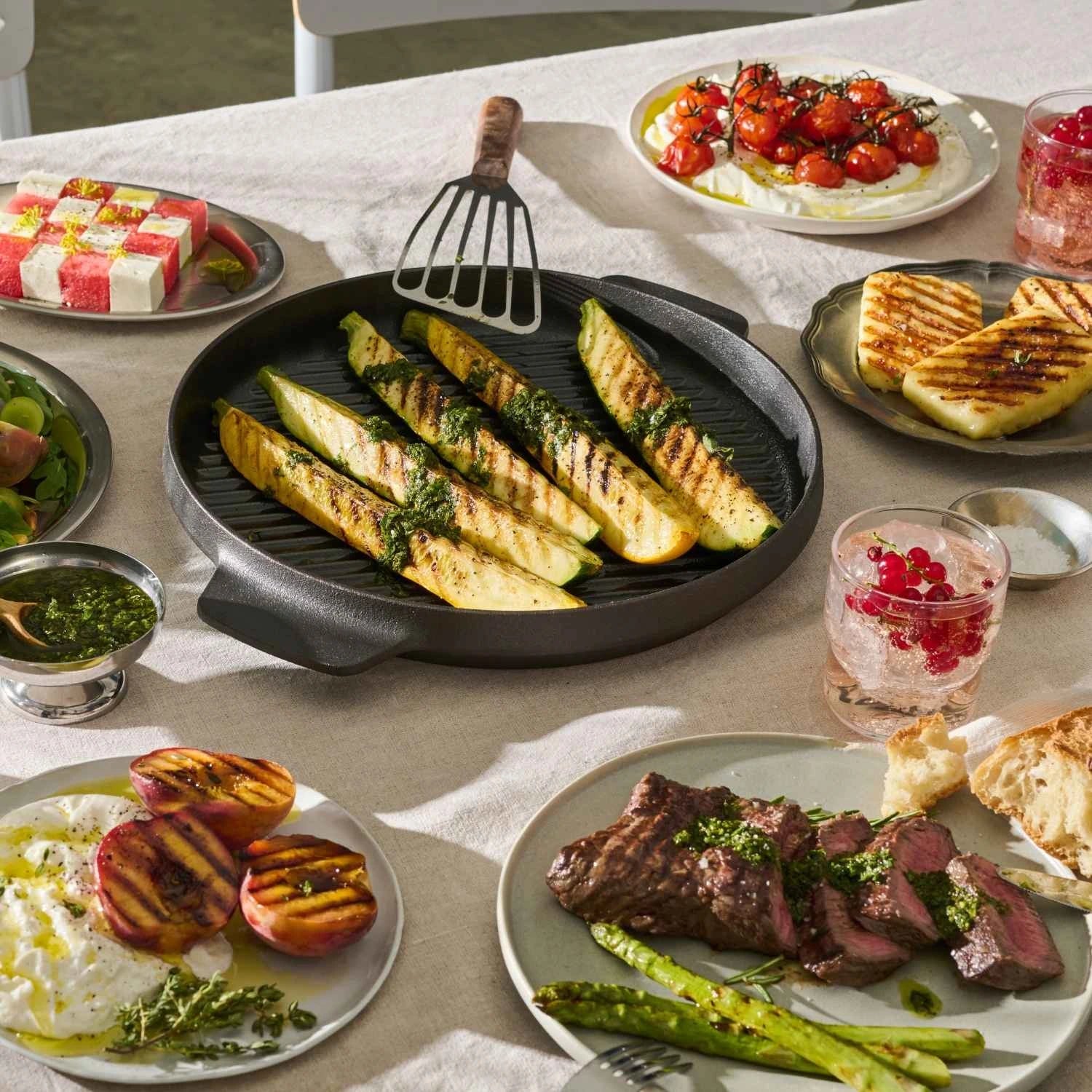 Grillpfanne Gusseisen 28 cm