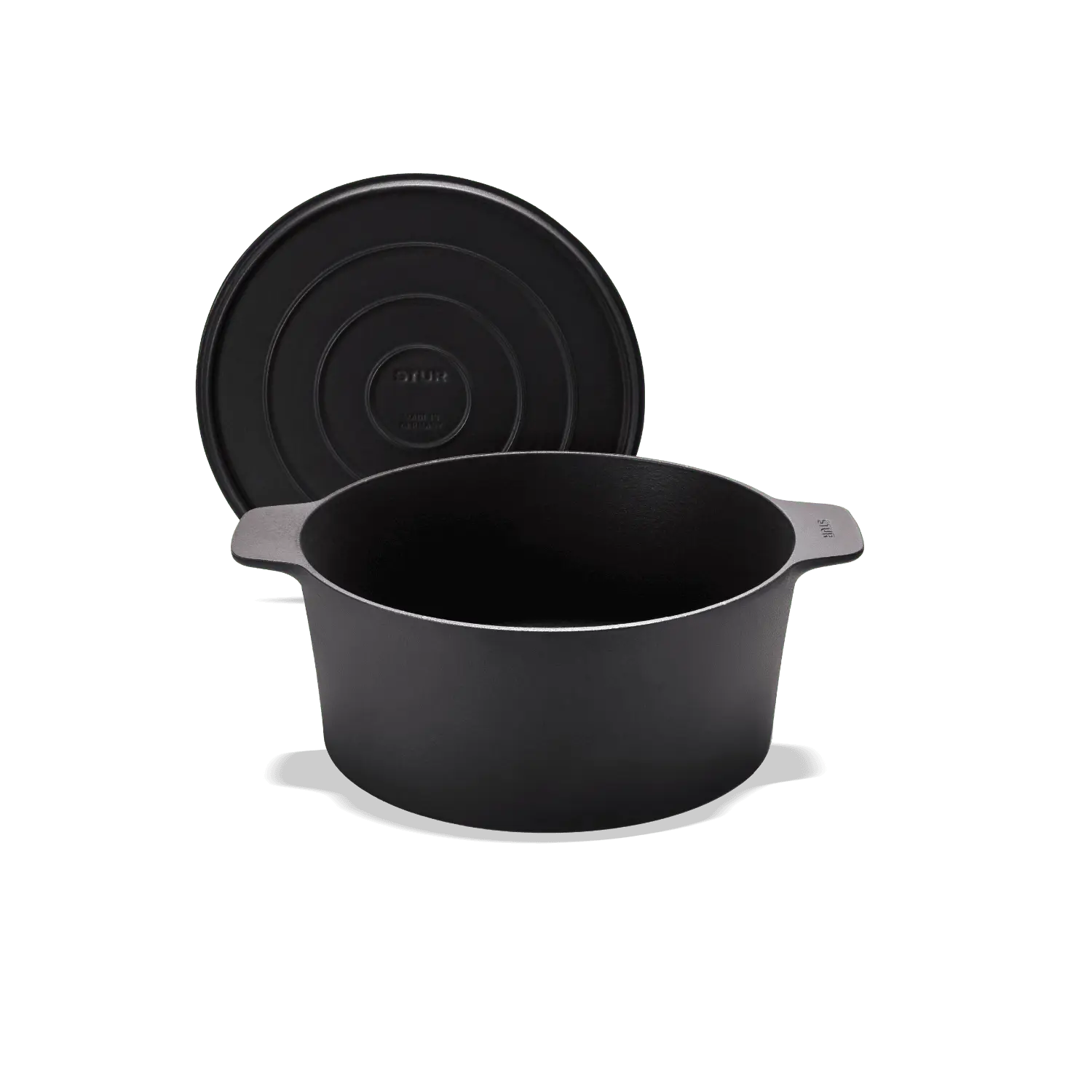 Gusseisenbräter 28 cm + Griffschutz Duo schwarz