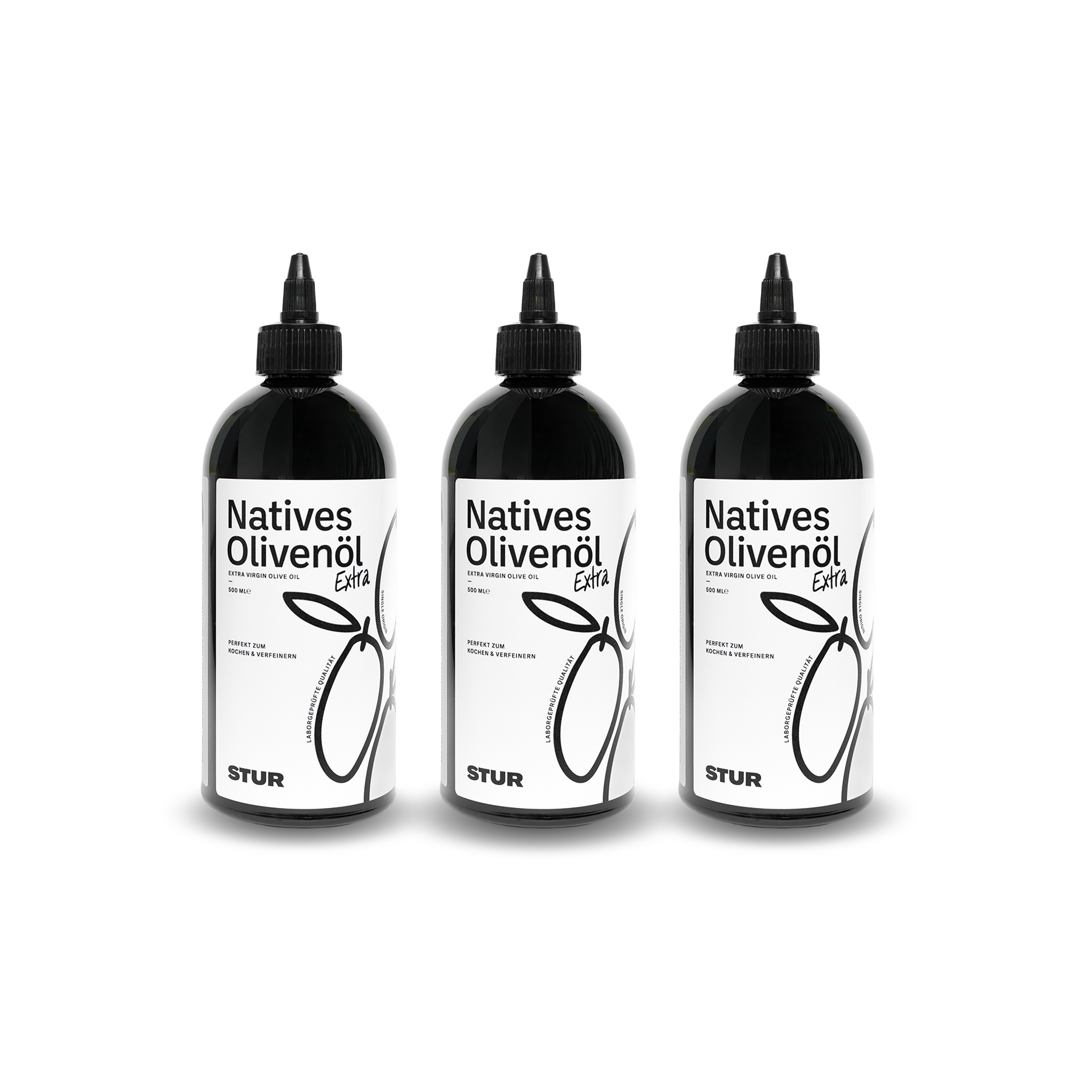 Olivenöl Trio - 3x Olivenöl nativ extra (500 ml)
